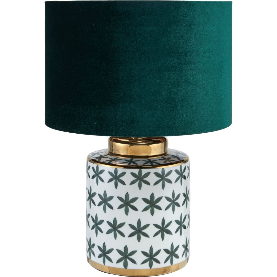 Thea Green & Gold Ceramic Table Lamp