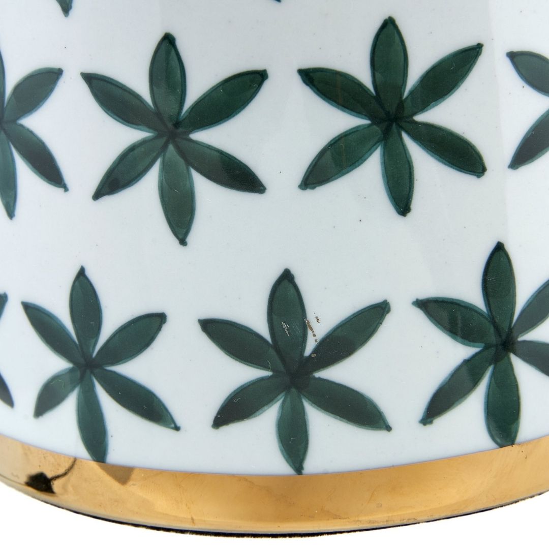 Thea Green & Gold Ceramic Table Lamp