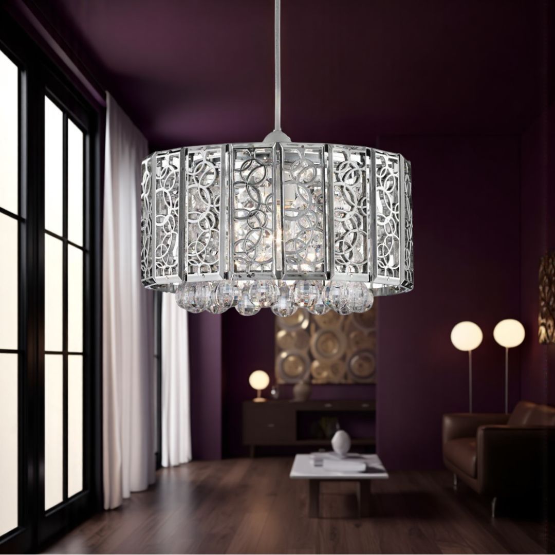 Suki Pendant Light Shade Chrome