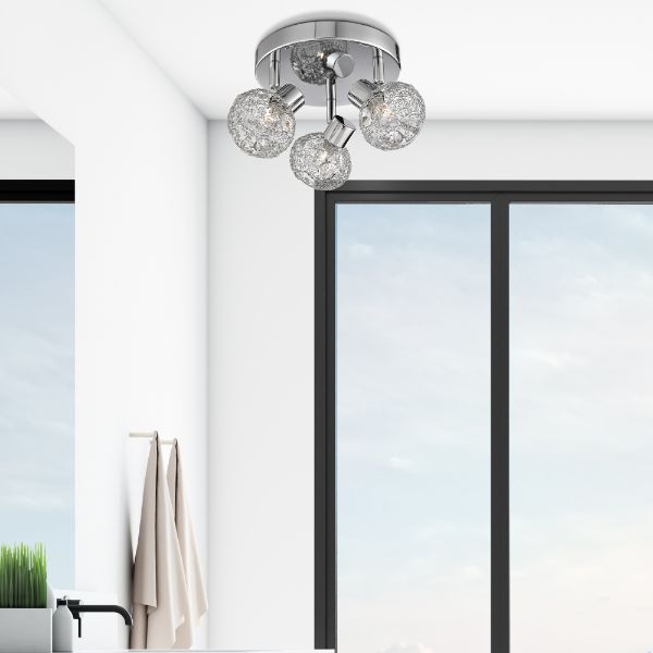 Belinda 3 Spotlight Ceiling Light Chrome