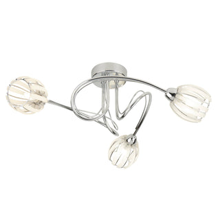 Isha 3 Light Semi Flush Ceiling Light