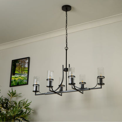 Davina 6 Light Black Pendant Ceiling Light