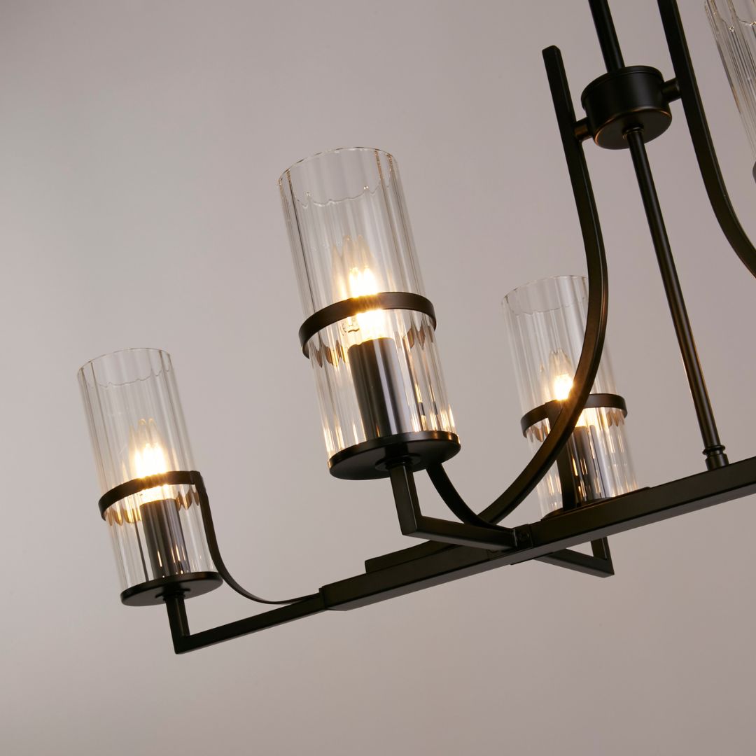 Davina 6 Light Black Pendant Ceiling Light