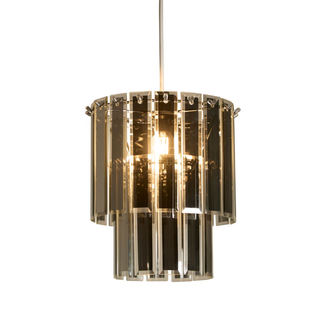 Highgrove Smoked Glass Ceiling Pendant Shade