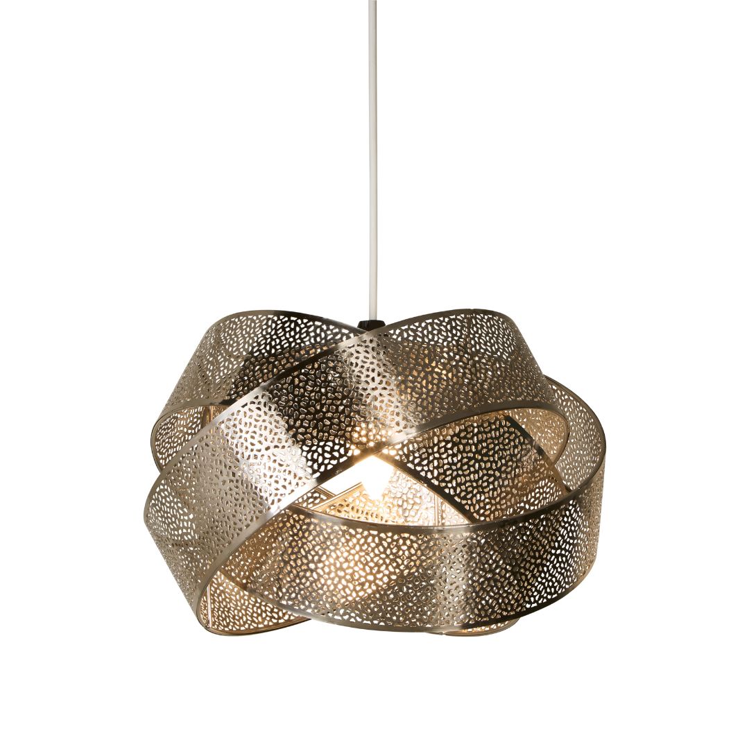 Westchester 3 Band Silver Ceiling Pendant Shade