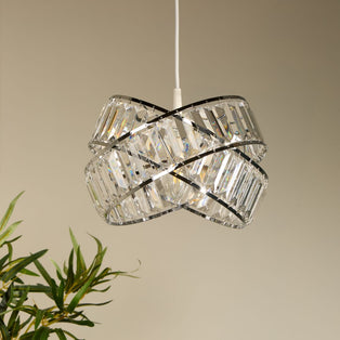 Glencoe Clear Chrome Ceiling Pendant Shade