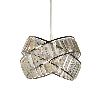 Glencoe Clear Chrome Ceiling Pendant Shade