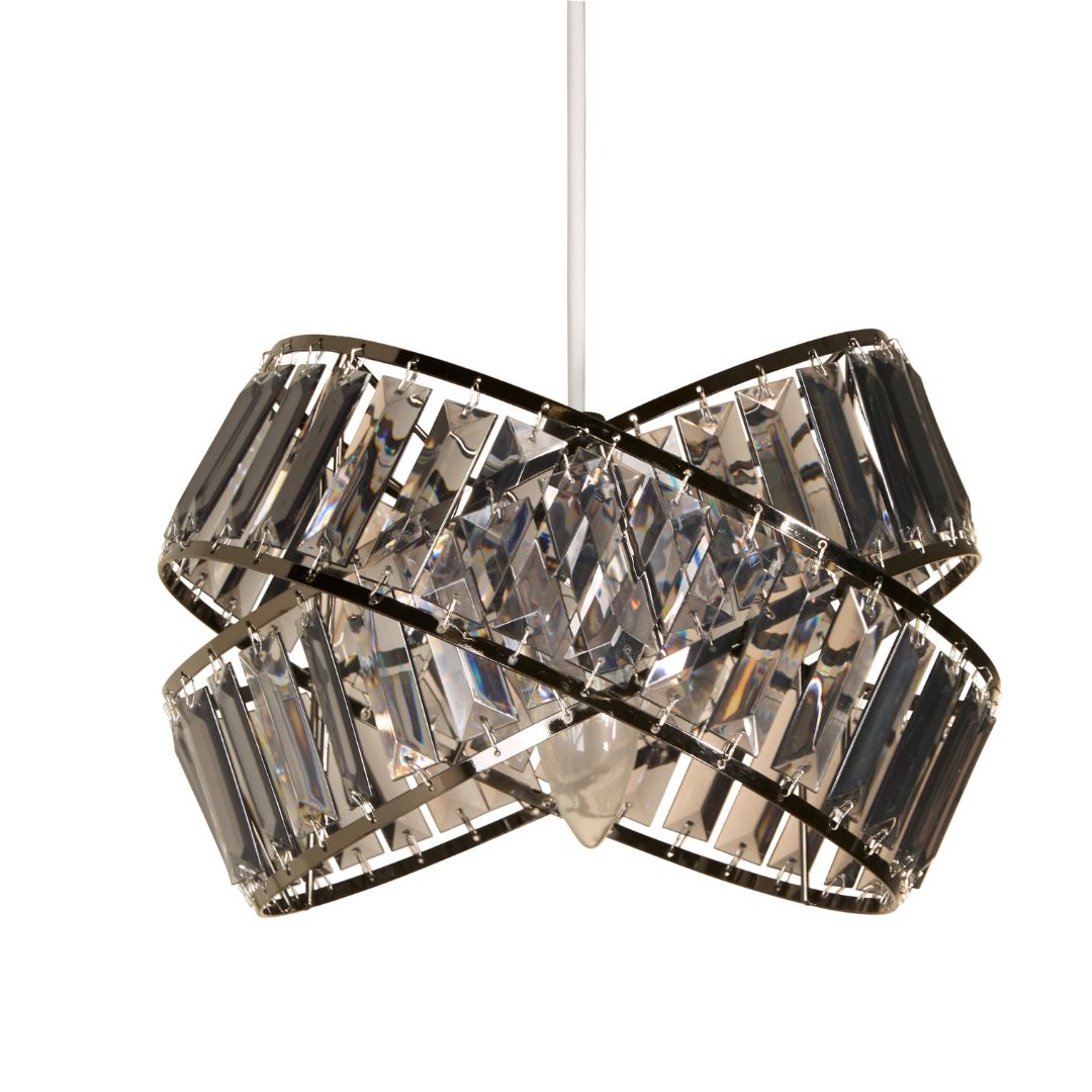 Glencoe Black Chrome Ceiling Pendant Shade