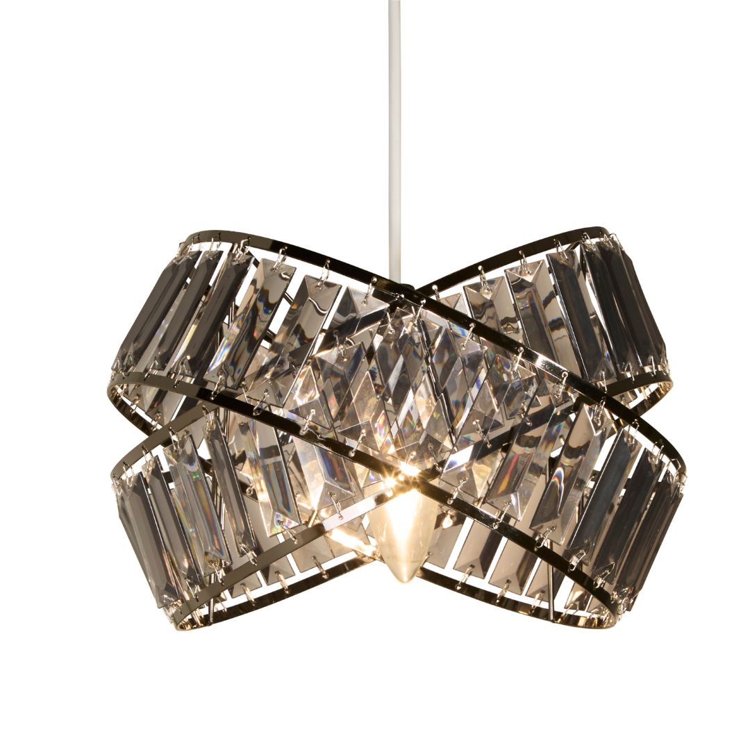 Glencoe Black Chrome Ceiling Pendant Shade