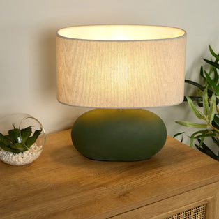 Eveline Green Ceramic Table Lamp