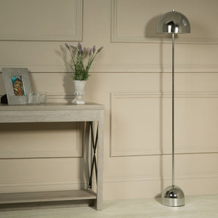 Tina Chrome LED Rechargeable Touch Floor Lamp