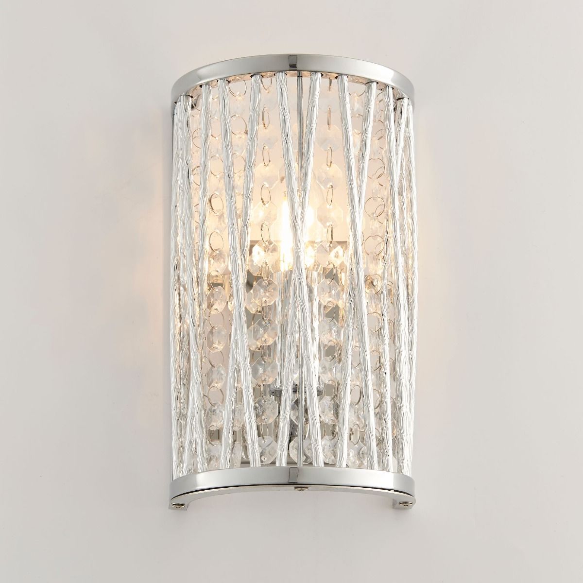 Marissa Chrome & Crystal Wall Light