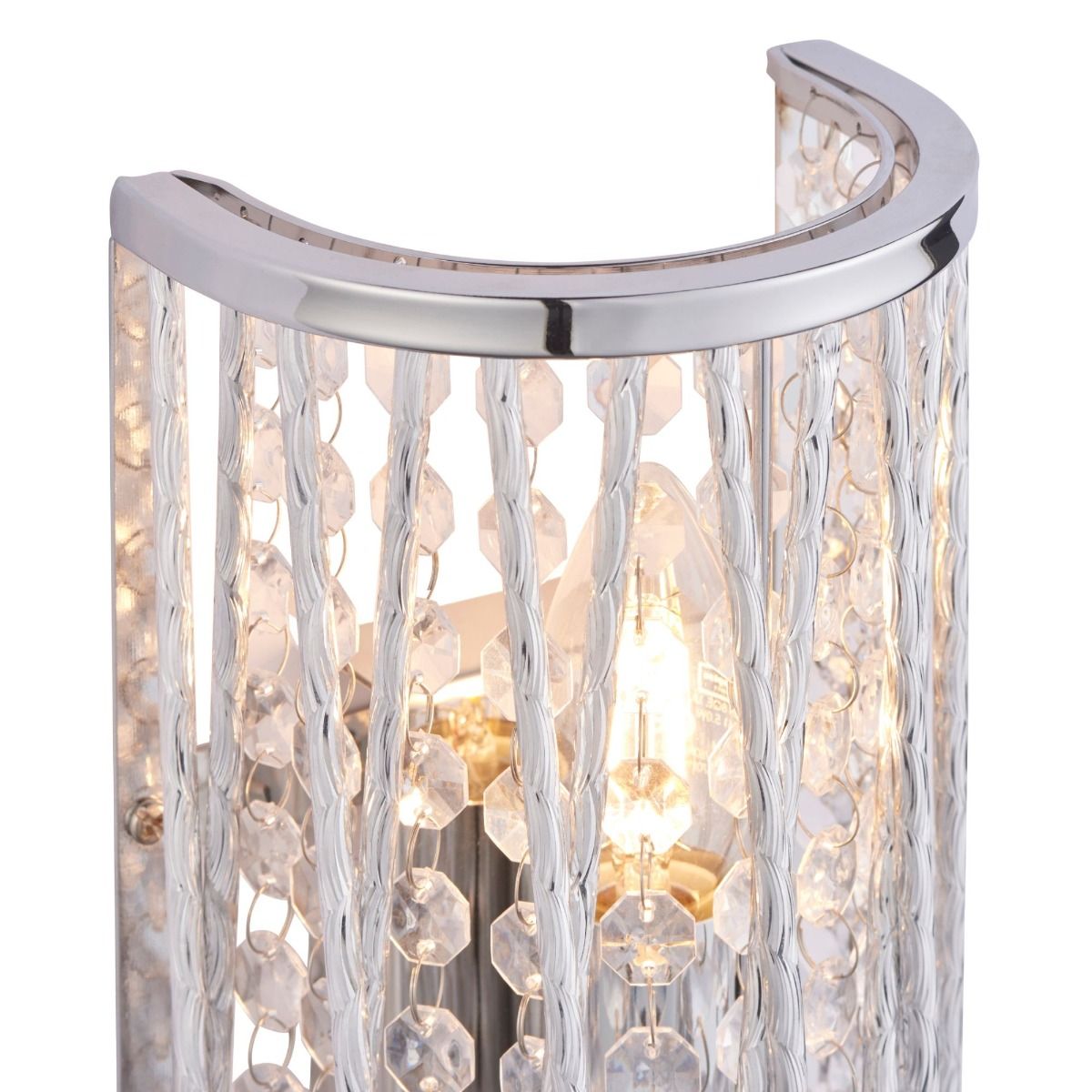 Marissa Chrome & Crystal Wall Light