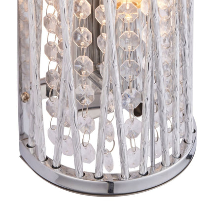 Marissa Chrome & Crystal Wall Light