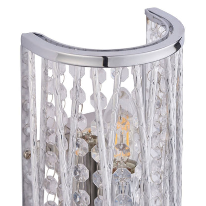 Marissa Chrome & Crystal Wall Light