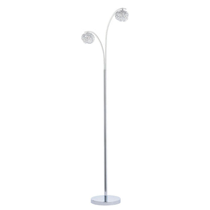 Monaco 2 Light Polished Chrome Floor Lamp