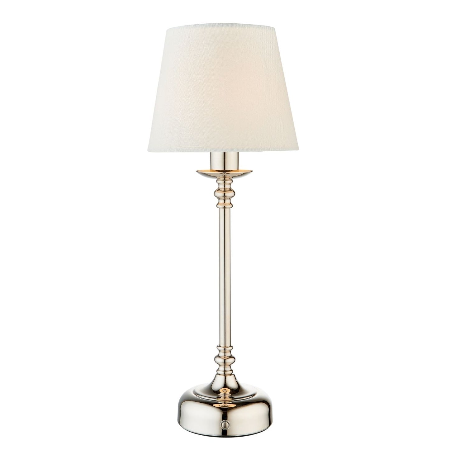 Fable Polished Chrome Rechargeable Touch Table Lamp