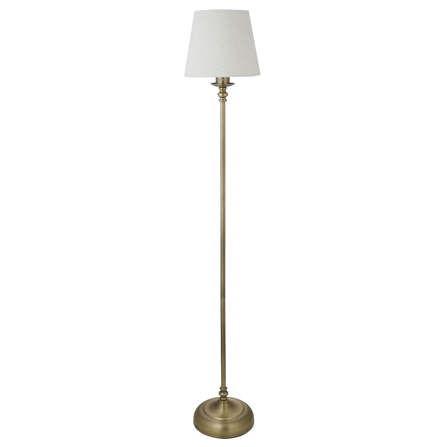 Fable Antique Brass Rechargeable Touch Floor Lamp