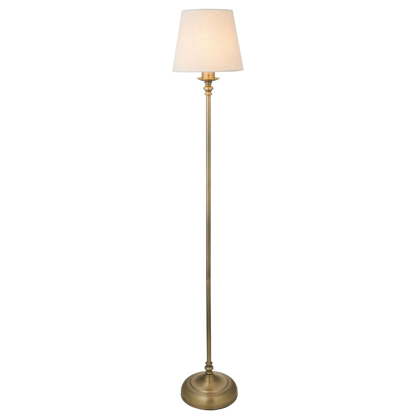 Fable Antique Brass Rechargeable Touch Floor Lamp