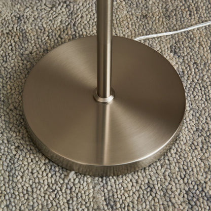 Kingsholm 3 Light Satin Nickel Floor Lamp