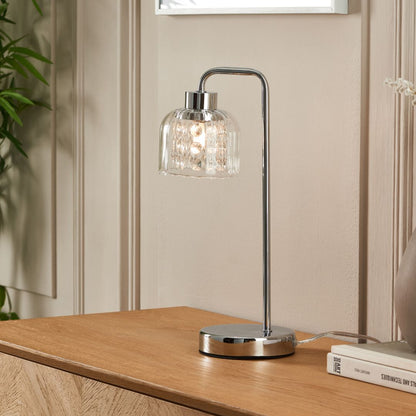 Yarrow Polished Chrome Table Lamp