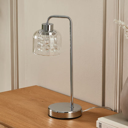 Yarrow Polished Chrome Table Lamp