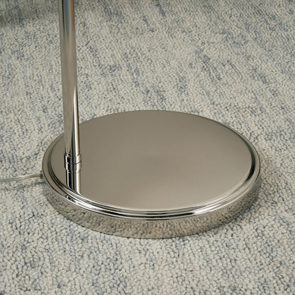 Brunswick Polished Nickel & Glass Task Floor Lamp