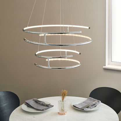 Mabel Silver LED Pendant Ceiling Light