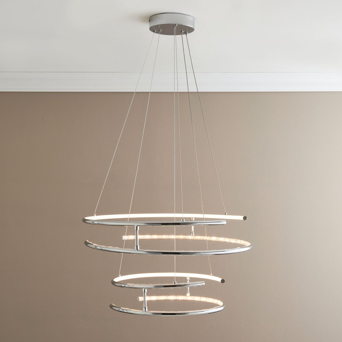 Mabel Silver LED Pendant Ceiling Light