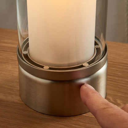 Chepstow Silver & Glass Touch Table Lamp