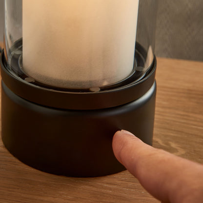 Chepstow Matte Black & Glass Touch Table Lamp