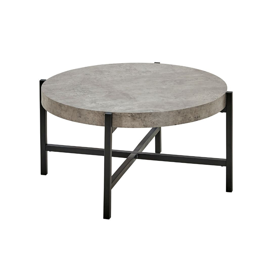 Orden Round Concrete Coffee Table