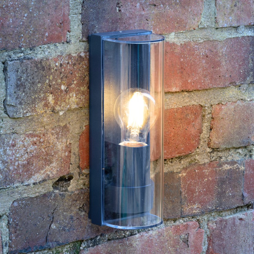 Quenby Anthracite IP65 Outdoor Wall Light