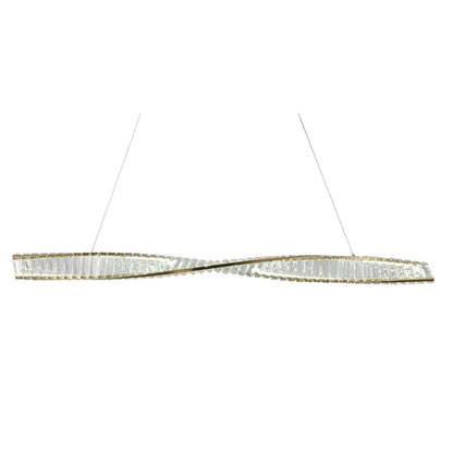 Sparkle Gold LED Linear Pendant Ceiling Light 36w