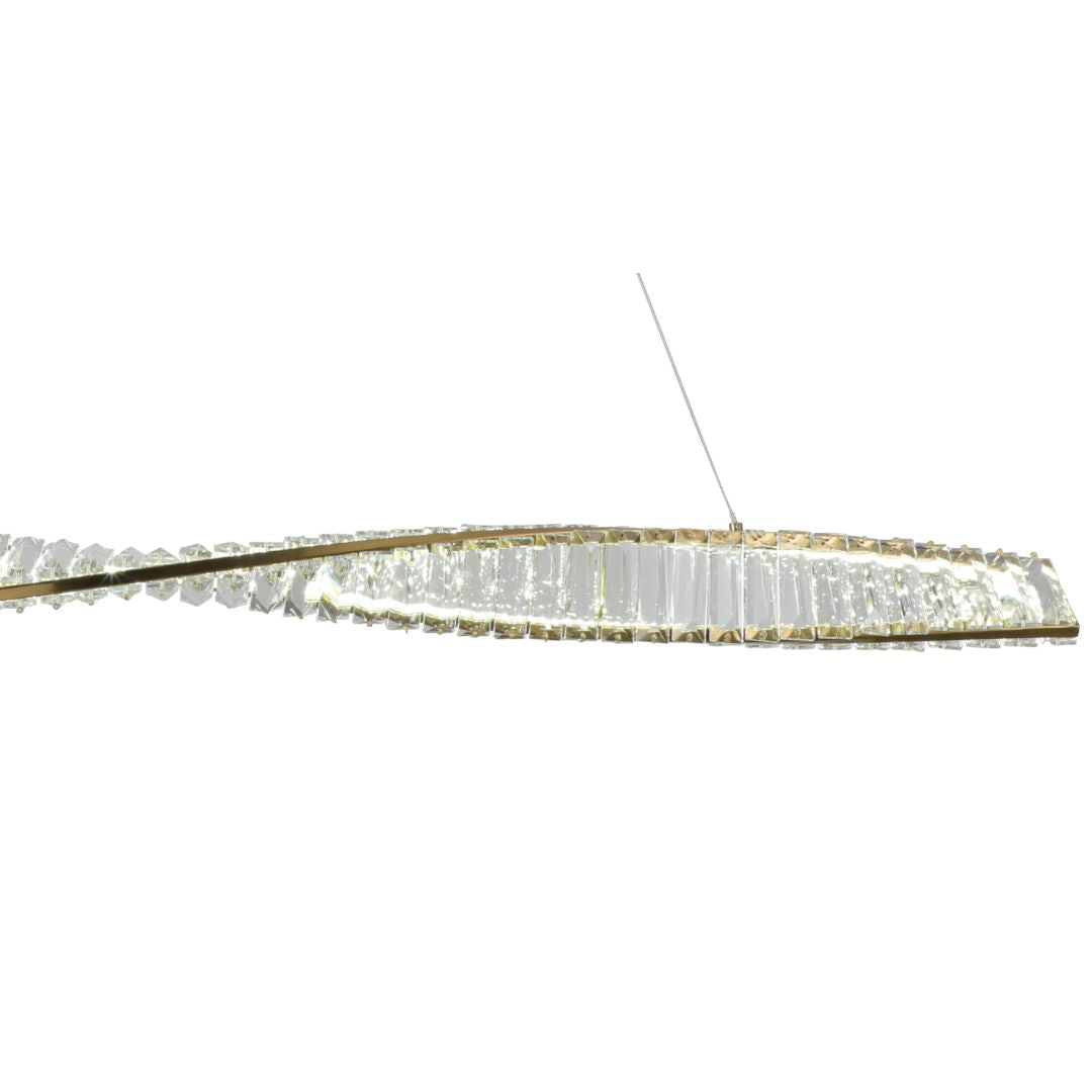 Sparkle Gold LED Linear Pendant Ceiling Light 36w