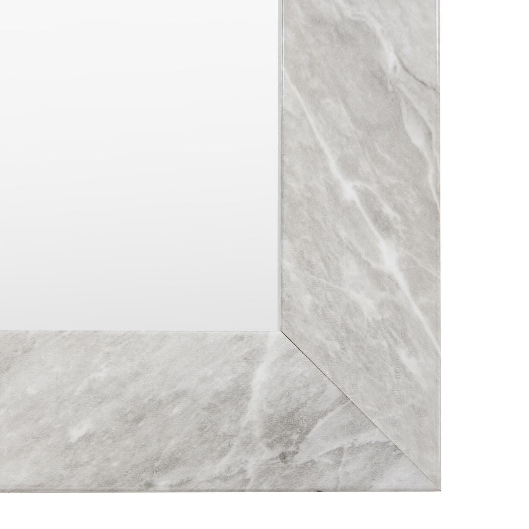 Romano White Marbled Mirror