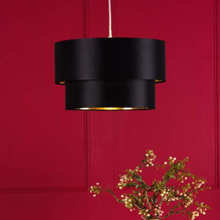 Rute Black & Gold Pendant Shade