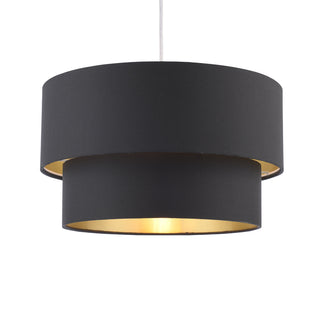 Rute Black & Gold Pendant Shade