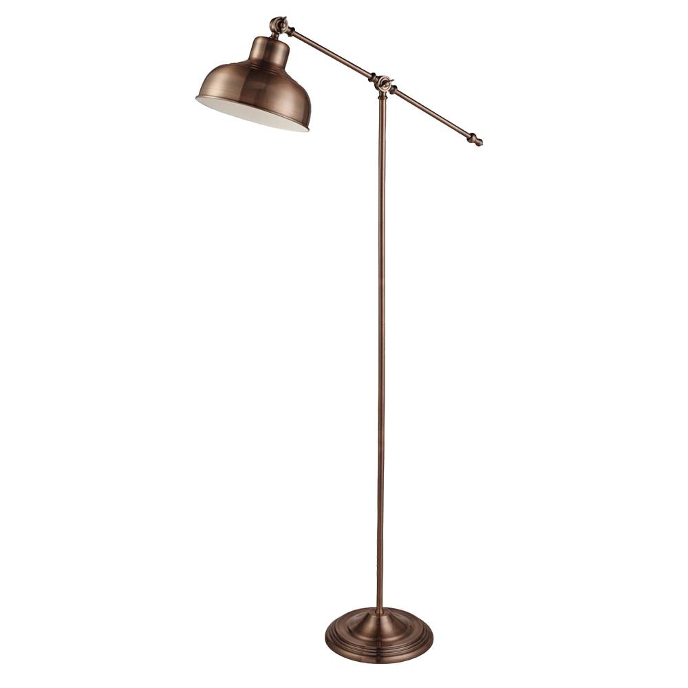 Macbeth Task Floor Lamp Antique Copper