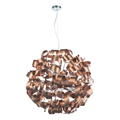 Seren 12 Light Bronze Ribbon Pendant Ceiling Light