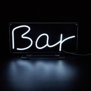 Bar White LED Neon Sign