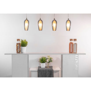 Stephie 4 Light Ceiling Light Bar Satin Nickel