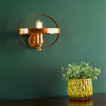 Symbol Mottled Copper Wall Light