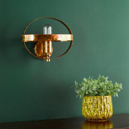 Symbol Mottled Copper Wall Light