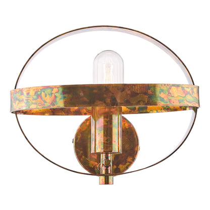 Symbol Mottled Copper Wall Light