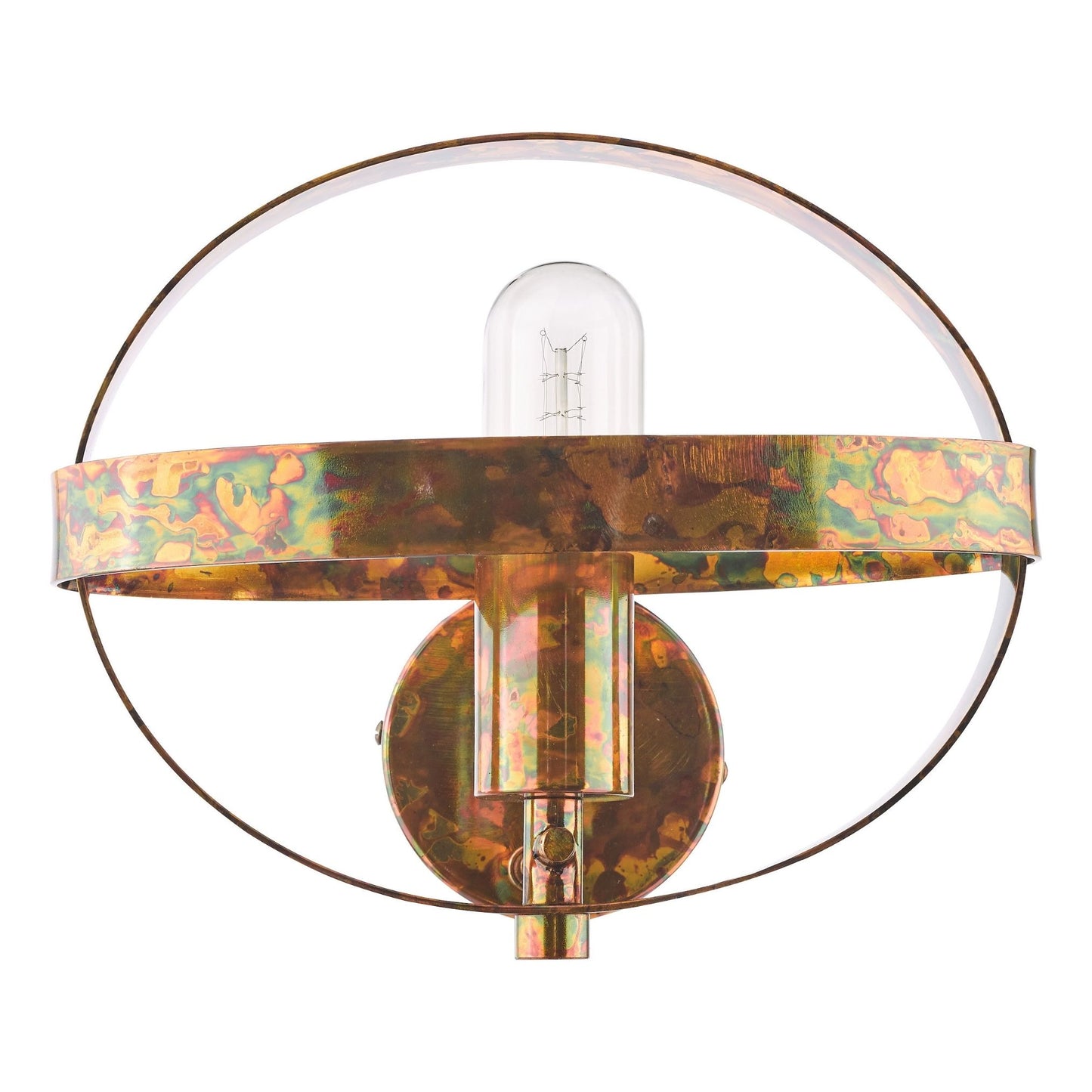 Symbol Mottled Copper Wall Light