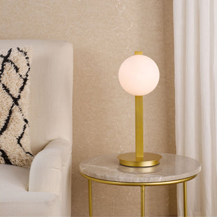 Tauri Gold & Opal Glass Table Lamp