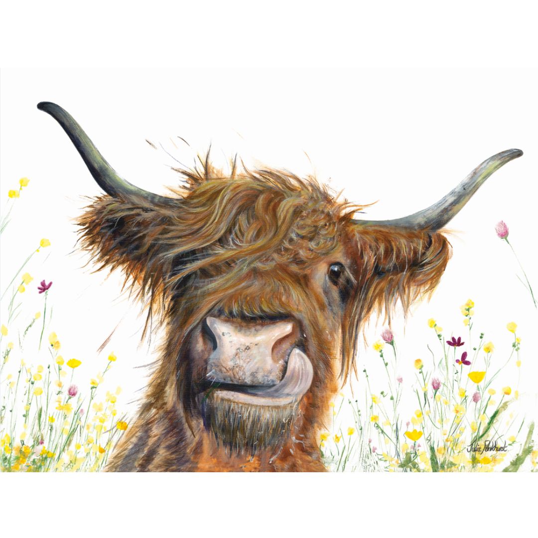 Alfie the Cow Canvas