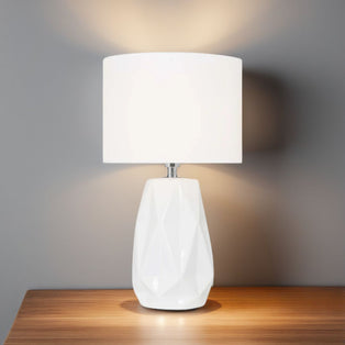 Skova White Ceramic Table Lamp