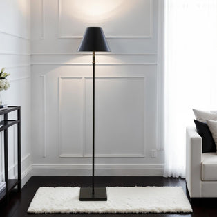 Lustre Black LED Rechargeable Floor Lamp